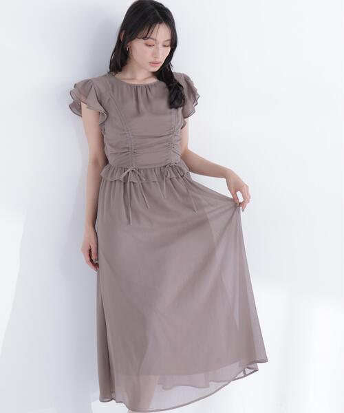 NATURAL BEAUTY BASIC(ナチュラルビューティーベーシック)の「ドロストギャザー楊柳ワンピース(ワンピース・レディース・ブラック系その他/ブラウン/イエロー/ブルー・P/S/MEDIUM/SMALL)」の20枚目の写真