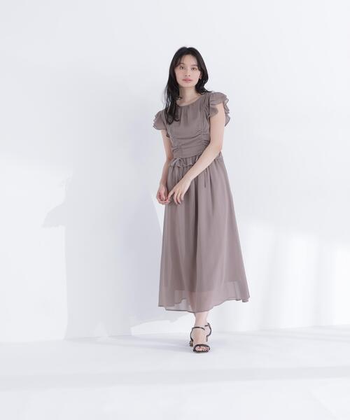 NATURAL BEAUTY BASIC(ナチュラルビューティーベーシック)の「ドロストギャザー楊柳ワンピース(ワンピース・レディース・ブラック系その他/ブラウン/イエロー/ブルー・P/S/MEDIUM/SMALL)」の21枚目の写真