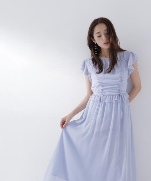 NATURAL BEAUTY BASIC(ナチュラルビューティーベーシック)の「ドロストギャザー楊柳ワンピース(ワンピース・レディース・ブラック系その他/ブラウン/イエロー/ブルー・P/S/MEDIUM/SMALL)」の13枚目の写真