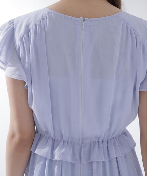 NATURAL BEAUTY BASIC(ナチュラルビューティーベーシック)の「ドロストギャザー楊柳ワンピース(ワンピース・レディース・ブラック系その他/ブラウン/イエロー/ブルー・P/S/MEDIUM/SMALL)」の5枚目の写真