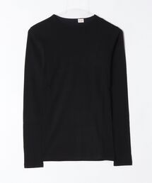 【YOUNG&OLSEN】ヤングアンドオルセン/ PINHOLE RIB CREWNECK LS