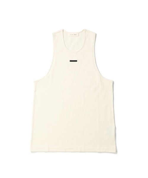 FOG ESSENTIALS(エフオージーエッセンシャルズ)の「ESSENTIALS RIB TANK エッセンシャルズ リブタンク(タンクトップ・メンズ・アイボリー・SMALL)」の1枚目の写真