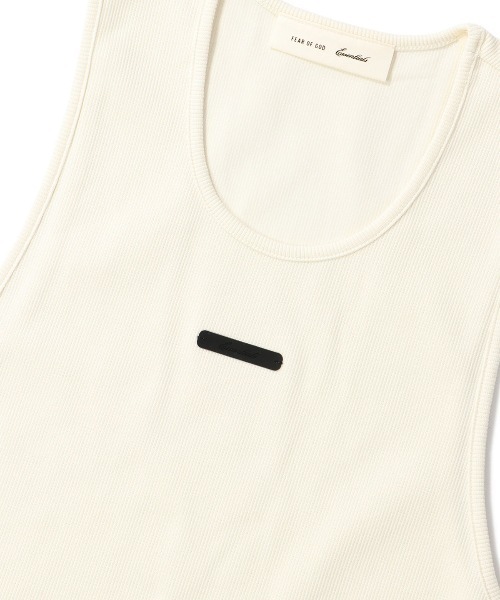 FOG ESSENTIALS(エフオージーエッセンシャルズ)の「ESSENTIALS RIB TANK エッセンシャルズ リブタンク(タンクトップ・メンズ・アイボリー・SMALL)」の7枚目の写真