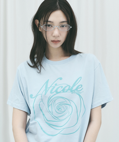 NICK&NICOLE(ニックアンドニコール)の「NICOLE ROSE SLEEVE TOP_SORA SKY BLUE(Tシャツ/カットソー・レディース・その他・MEDIUM/LARGE)」の4枚目の写真