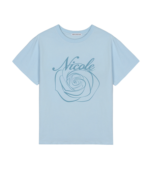 NICK&NICOLE(ニックアンドニコール)の「NICOLE ROSE SLEEVE TOP_SORA SKY BLUE(Tシャツ/カットソー・レディース・その他・MEDIUM/LARGE)」の6枚目の写真