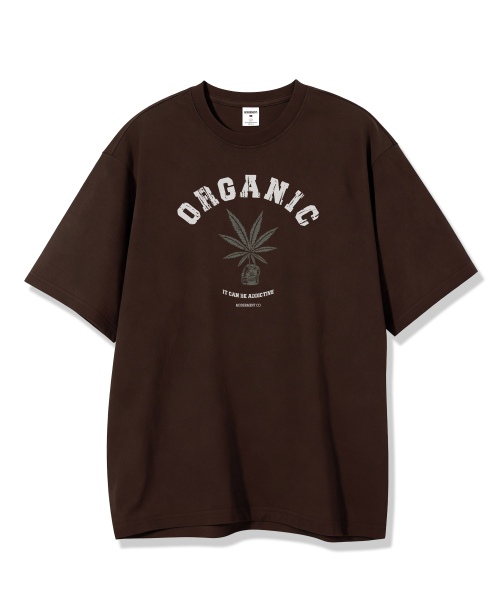 MODERMENT（モダーメント）の「ノーマルオーバーサイズオーガニック半袖Tシャツ[ブラウン]（Tシャツ/カットソー・レディース・その他・1/2）」の4枚目の写真