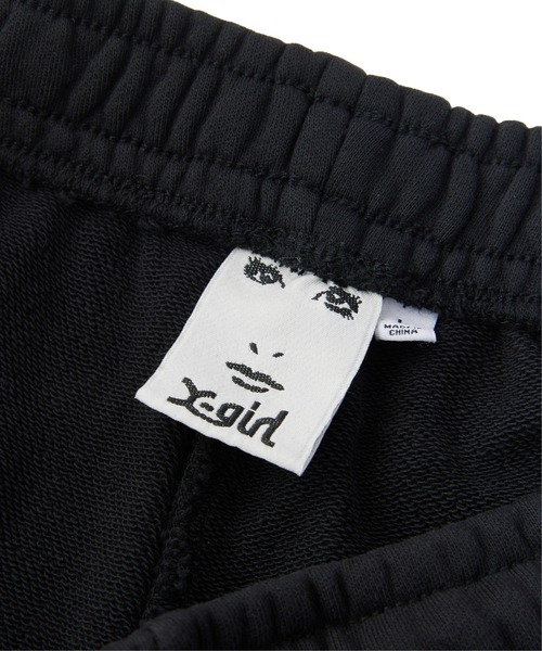 X-girl(エックスガール)の「FACE BOX AND MESSAGE SWEATPANTS(スウェットパンツ・レディース・ブラック/アッシュ/オリーブ・S/M)」の9枚目の写真