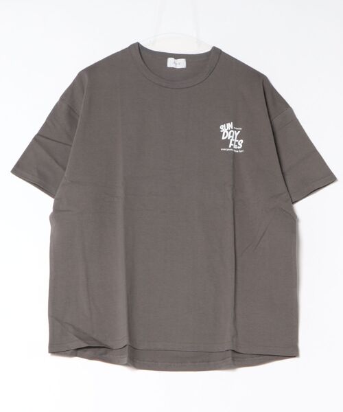FOV(フォブ)の「FOV/フォブ SUNDAY FES Tシャツ(Tシャツ/カットソー・レディース・ホワイト/グレイッシュベージュ/チャコールグレー・F)」の3枚目の写真