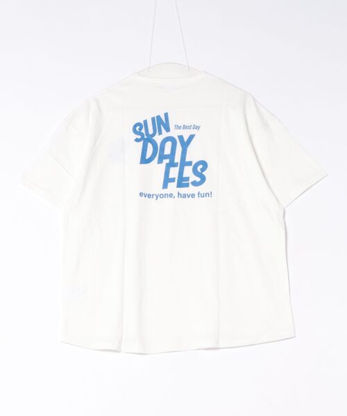 FOV(フォブ)の「FOV/フォブ SUNDAY FES Tシャツ(Tシャツ/カットソー・レディース・ホワイト/グレイッシュベージュ/チャコールグレー・F)」の7枚目の写真