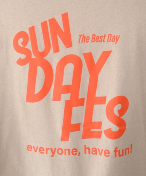 FOV(フォブ)の「FOV/フォブ SUNDAY FES Tシャツ(Tシャツ/カットソー・レディース・ホワイト/グレイッシュベージュ/チャコールグレー・F)」の6枚目の写真
