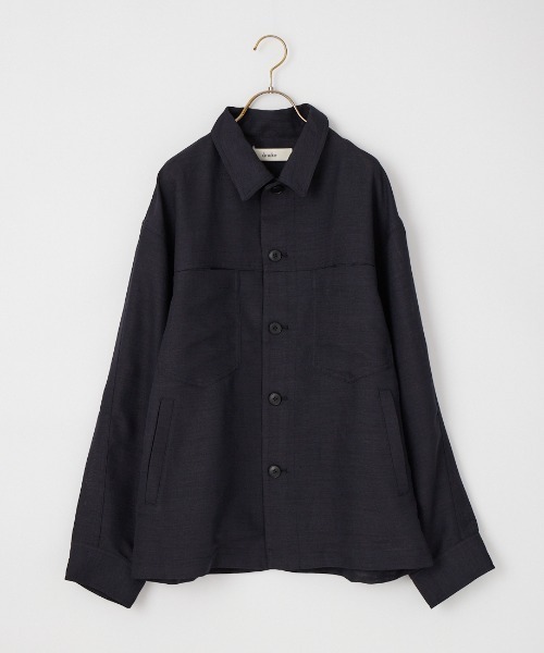 anuke（アンヌーク）の「[anuke/アンヌーク] ワークポケットシャツ（シャツ/ブラウス・レディース・アイボリー/ネイビー・F）」の6枚目の写真