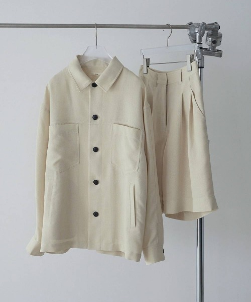 anuke（アンヌーク）の「[anuke/アンヌーク] ワークポケットシャツ（シャツ/ブラウス・レディース・アイボリー/ネイビー・F）」の20枚目の写真
