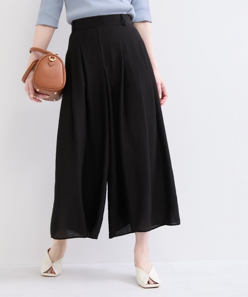 le cercle ADAM ET ROPE'(ルセルクルアダムエロペ)の「キュロットパンツ(その他パンツ・レディース・ダークブラウン/ブラック/カーキ・FREE)」の2枚目の写真