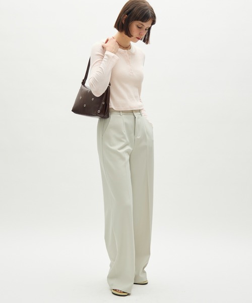full/fill.(フルフィル)の「eyelet square shoulder bag / アイレットスクエアショルダーバッグ(ショルダーバッグ・レディース・ブラック/ブラウン・FREE)」の8枚目の写真