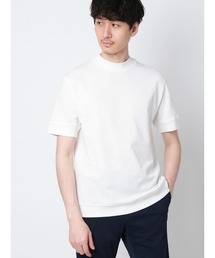 SUIT SQUARE（スーツスクエア）の「オフィT／Tシャツ／半袖／ウォッシャブル／吸水速乾／UVカット／プレーティング天竺／無地（Tシャツ/カットソー）」