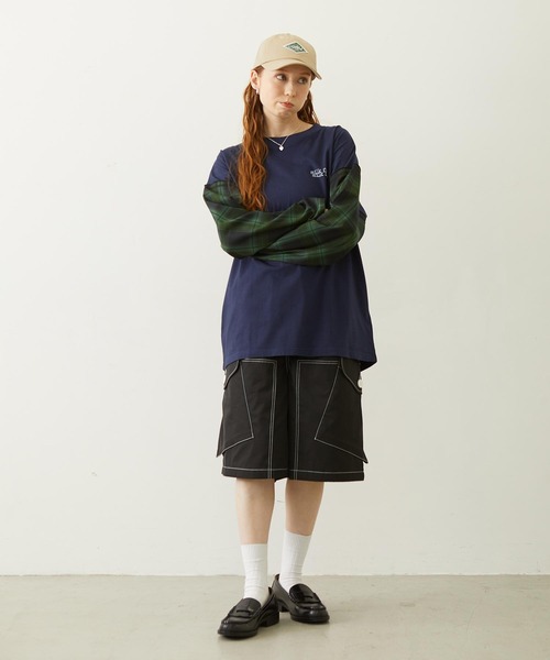 MILKFED.(ミルクフェド)の「LABEL TWILL CAP(キャップ・レディース・ベージュ/ピンク/ブラック・ONE SIZE)」の12枚目の写真