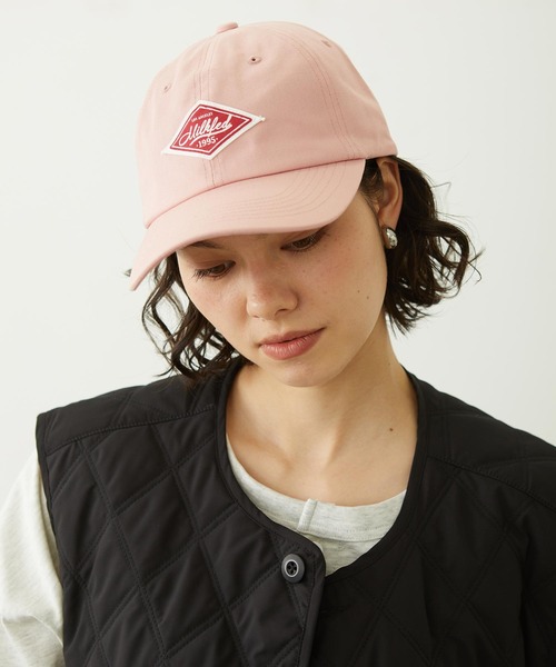 MILKFED.(ミルクフェド)の「LABEL TWILL CAP(キャップ・レディース・ベージュ/ピンク/ブラック・ONE SIZE)」の14枚目の写真
