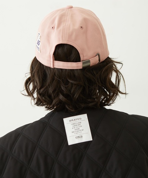 MILKFED.(ミルクフェド)の「LABEL TWILL CAP(キャップ・レディース・ベージュ/ピンク/ブラック・ONE SIZE)」の18枚目の写真