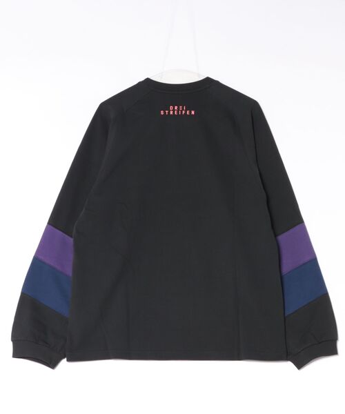 adidas（アディダス）の「adidas/アディダス 長袖 Tシャツ ロンT V7837（Tシャツ/カットソー・メンズ・ブラック×パープル/ホワイト×ネイビー・M/2XL/XL/L）」の13枚目の写真