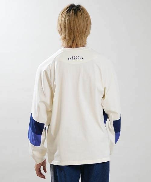 adidas（アディダス）の「adidas/アディダス 長袖 Tシャツ ロンT V7837（Tシャツ/カットソー・メンズ・ブラック×パープル/ホワイト×ネイビー・M/2XL/XL/L）」の15枚目の写真