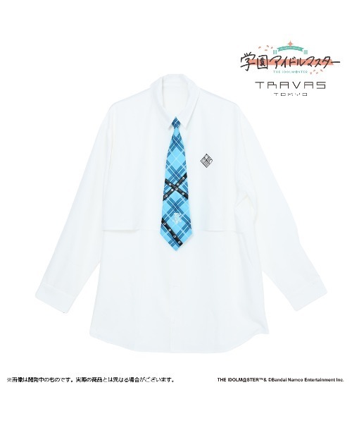 TRAVAS TOKYO(トラバス トウキョウ)の「【学園アイドルマスター 篠澤広×TRAVAS TOKYO】ネクタイ付きシャツ(シャツ/ブラウス・レディース・ホワイト/ブラック・FREE)」の7枚目の写真