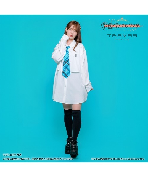 TRAVAS TOKYO(トラバス トウキョウ)の「【学園アイドルマスター 篠澤広×TRAVAS TOKYO】ネクタイ付きシャツ(シャツ/ブラウス・レディース・ホワイト/ブラック・FREE)」の12枚目の写真