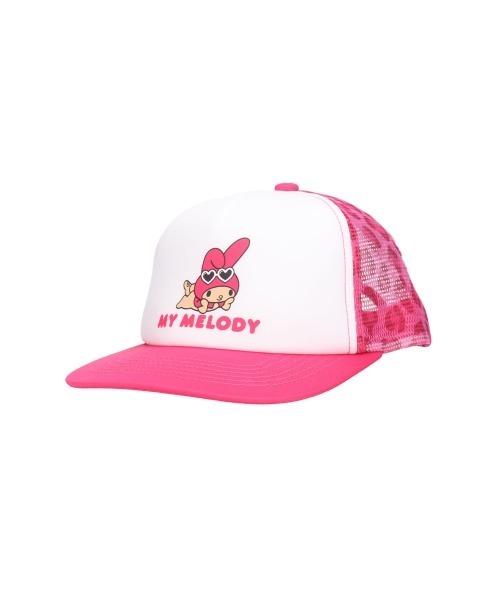 OVERRIDE(オーバーライド)の「日焼SANRIO MESH CAP / サンリオ(キャップ・キッズ・パープル/ピンク/レオパード・54㎝/58cm)」の1枚目の写真