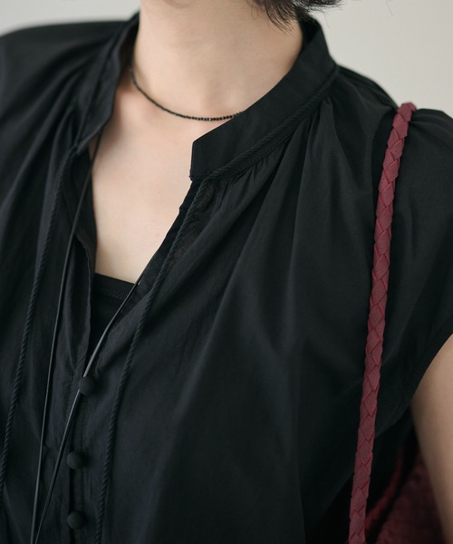 LAULEN（ローレン）の「eyelet lace v neck blouse /アイレットレースVネックブラウス（シャツ/ブラウス・レディース・ホワイト/ブラック・FREE）」の16枚目の写真