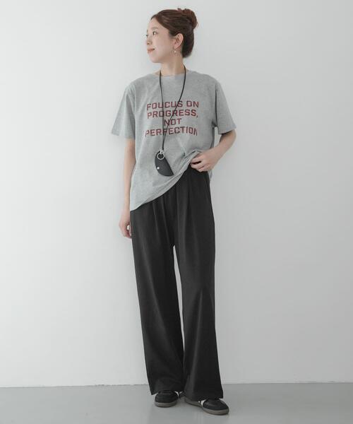 URBAN RESEARCH Sonny Label(アーバンリサーチサニーレーベル)の「『WEB限定』『UR TECH ひやサラクール』イージーワンタックパンツ(その他パンツ・レディース・ネイビー/ベージュ/ブラック・FREE)」の8枚目の写真