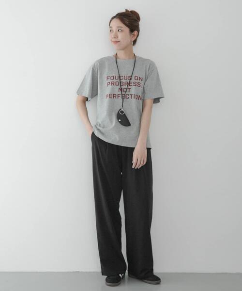URBAN RESEARCH Sonny Label(アーバンリサーチサニーレーベル)の「『WEB限定』『UR TECH ひやサラクール』イージーワンタックパンツ(その他パンツ・レディース・ネイビー/ベージュ/ブラック・FREE)」の10枚目の写真