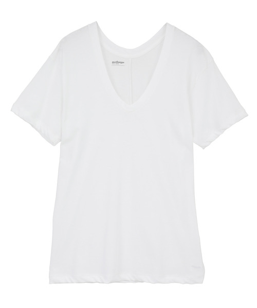 martinique(マルティニーク)の「ハイツイストVネックTシャツ(Tシャツ/カットソー・レディース・ミント/グレー/ホワイト・FREE)」の2枚目の写真