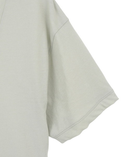 martinique(マルティニーク)の「ハイツイストVネックTシャツ(Tシャツ/カットソー・レディース・ミント/グレー/ホワイト・FREE)」の6枚目の写真