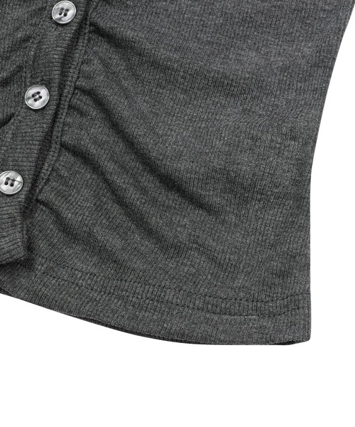 MUCENT(ムセント)の「【日本未発売/WEB限定】MUCENT(ムセント)/ホルターネック スリーブレス クロップ タンクトップ/MERA HALTER NECK CROP SLEEVELESS(タンクトップ・レディース・ブラック/ホワイト/チャコールグレー・FREE)」の16枚目の写真