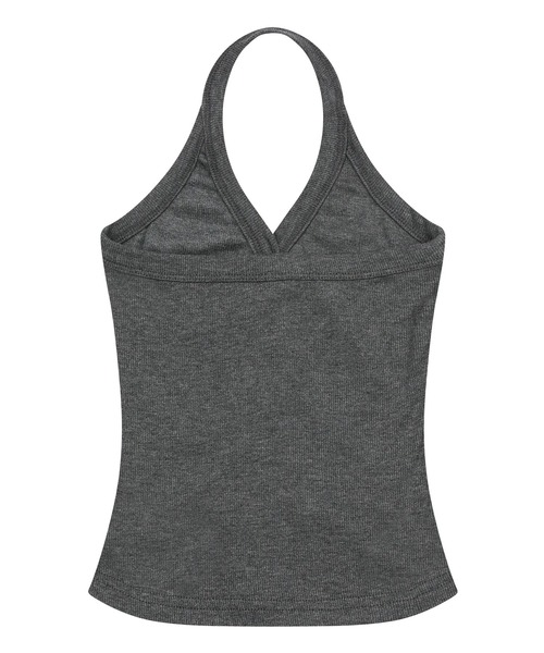 MUCENT(ムセント)の「【日本未発売/WEB限定】MUCENT(ムセント)/ホルターネック スリーブレス クロップ タンクトップ/MERA HALTER NECK CROP SLEEVELESS(タンクトップ・レディース・ブラック/ホワイト/チャコールグレー・FREE)」の14枚目の写真