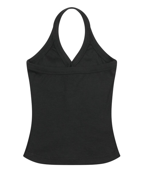 MUCENT(ムセント)の「【日本未発売/WEB限定】MUCENT(ムセント)/ホルターネック スリーブレス クロップ タンクトップ/MERA HALTER NECK CROP SLEEVELESS(タンクトップ・レディース・ブラック/ホワイト/チャコールグレー・FREE)」の7枚目の写真