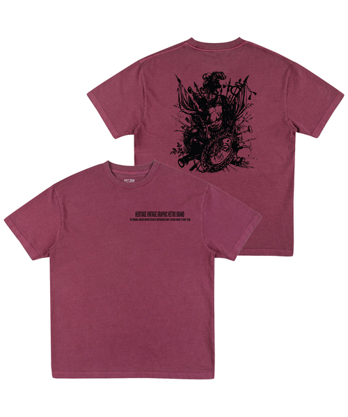 NAVYTEAM(ネイビーチーム)の「リミテッドエディション HVGRB 1970 ピグメント半袖Tシャツ(4色)(Tシャツ/カットソー・レディース・バーガンディー/ブルー/ブラウン/チャコール・MEDIUM/LARGE/SMALL/X-LARGE)」の4枚目の写真