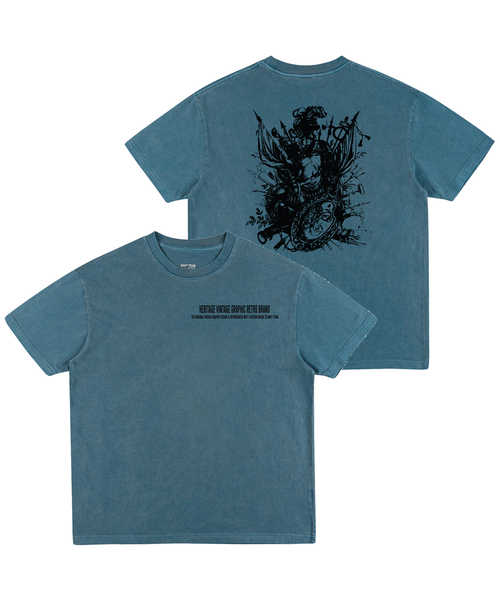 NAVYTEAM(ネイビーチーム)の「リミテッドエディション HVGRB 1970 ピグメント半袖Tシャツ(4色)(Tシャツ/カットソー・レディース・バーガンディー/ブルー/ブラウン/チャコール・MEDIUM/LARGE/SMALL/X-LARGE)」の3枚目の写真