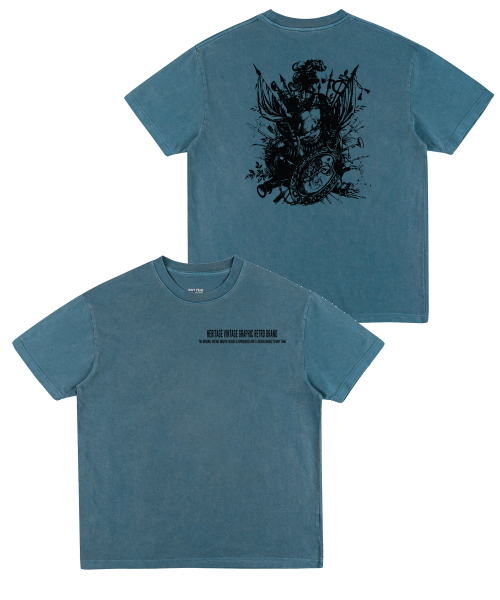 NAVYTEAM(ネイビーチーム)の「リミテッドエディション HVGRB 1970 ピグメント半袖Tシャツ(4色)(Tシャツ/カットソー・レディース・バーガンディー/ブルー/ブラウン/チャコール・MEDIUM/LARGE/SMALL/X-LARGE)」の8枚目の写真