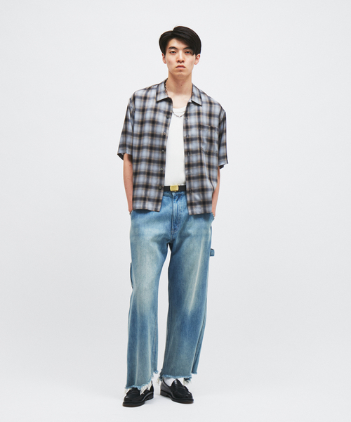 JOURNAL STANDARD(ジャーナルスタンダード)の「キュプラ オンブレ チェック レギュラー シャツ(シャツ/ブラウス・メンズ・グレー/ブラウン/ベージュ・LARGE/MEDIUM)」の4枚目の写真