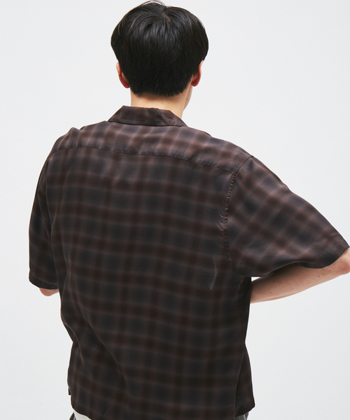 JOURNAL STANDARD(ジャーナルスタンダード)の「キュプラ オンブレ チェック レギュラー シャツ(シャツ/ブラウス・メンズ・グレー/ブラウン/ベージュ・LARGE/MEDIUM)」の18枚目の写真
