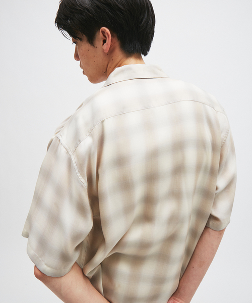 JOURNAL STANDARD(ジャーナルスタンダード)の「キュプラ オンブレ チェック レギュラー シャツ(シャツ/ブラウス・メンズ・グレー/ブラウン/ベージュ・LARGE/MEDIUM)」の13枚目の写真