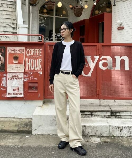 BASIC LABEL（ベーシックラベル）の「Corring washing wide cotton pants 6 Color [BLBP_5011]（その他パンツ・レディース・オートミール/ブラック/ホワイト/クリーム/ベージュ/ブラウン・X-SMALL/SMALL/MEDIUM/LARGE/X-LARGE）」の15枚目の写真