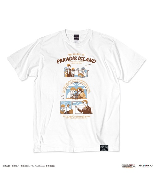 AIR TWOKYO(エアトゥーキョー)の「TVアニメ『進撃の巨人』The Final Season 完結編(後編) イラストTシャツ 4(僕達が見てきた物語)(Tシャツ/カットソー・レディース・ホワイト・XX-LARGE/X-LARGE/LARGE/MEDIUM/SMALL)」の3枚目の写真