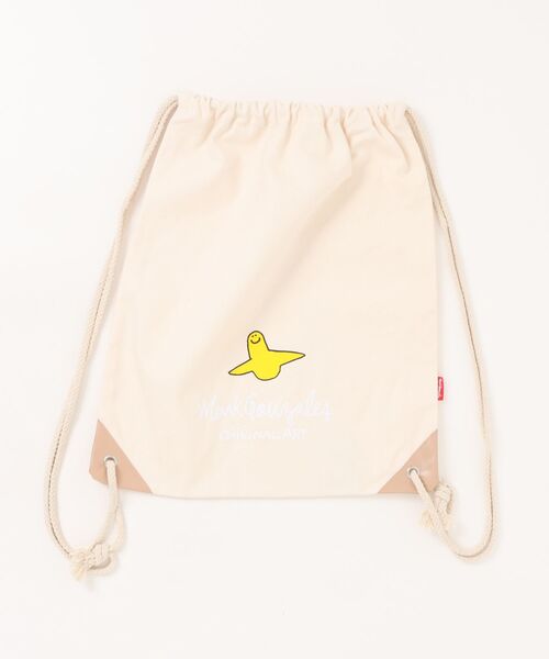 Mark Gonzales（マーク・ゴンザレス）の「【Mark Gonzales】 コットンキャンバス ナップサック（バックパック/リュック・メンズ・ブラック/ブルー/オフホワイト・FREE）」の2枚目の写真