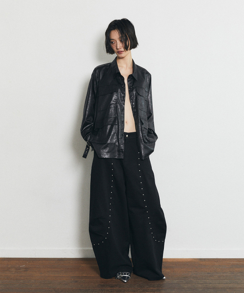 HALF DEVIL US(ハーフデビルアス)の「オーバーサイズカーゴシャツ_ブラック(シャツ/ブラウス・レディース・その他・LARGE/MEDIUM)」の8枚目の写真