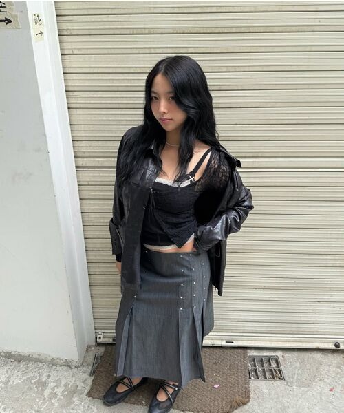 HALF DEVIL US(ハーフデビルアス)の「オーバーサイズカーゴシャツ_ブラック(シャツ/ブラウス・レディース・その他・LARGE/MEDIUM)」の3枚目の写真