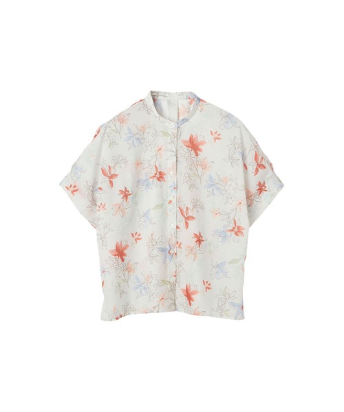 McGREGOR(マックレガー)の「花柄シアープリントシャツ(シャツ/ブラウス・レディース・ライトイエロー/ブラウン系その他2・M)」の15枚目の写真