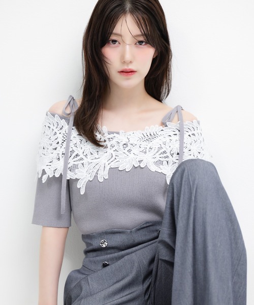 新品タグ付デイシーdeicyレーストップスブラウスjillstuartジル JILL 