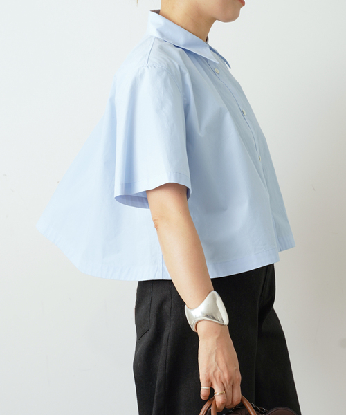 CELERI(セルリ)の「CELERI Aライン シャツ(シャツ/ブラウス・レディース・ホワイト/サックスブルー・FREE)」の20枚目の写真