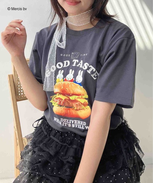 AS KNOW AS plus（アズノゥアズプラス）の「〇 miffy アソート半袖Ｔシャツ 【miffy（ミッフィー）】（Tシャツ/カットソー・レディース・ピンク/オフホワイト/チャコールグレー/オートミール・FREE）」の3枚目の写真